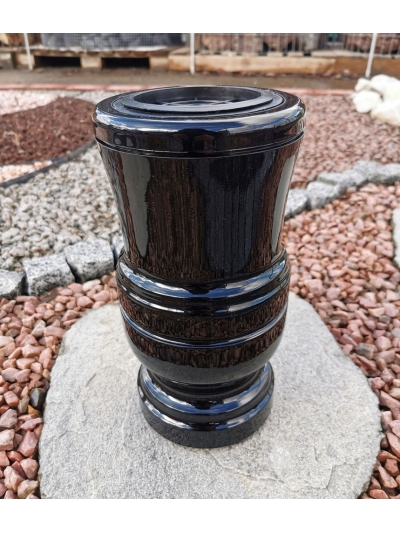 Akmens masės vaza VM-13 juoda, vnt