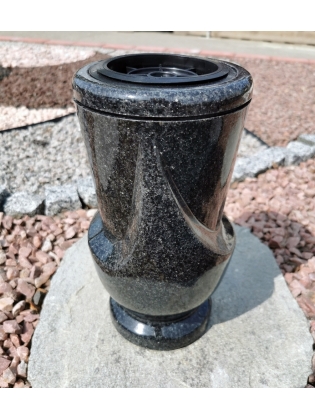 Akmens masės vaza VM-7 tamsiai pilka, vnt