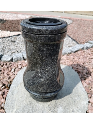 Akmens masės vaza VM-9 tamsiai pilka, vnt