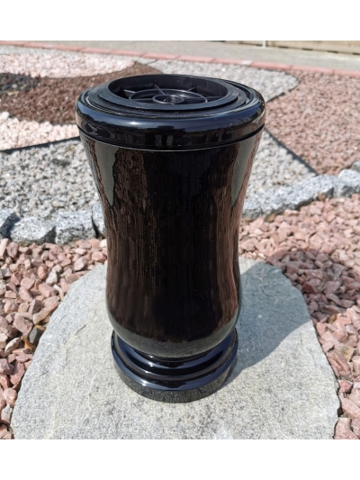 Akmens masės vaza VM-10 juoda, vnt