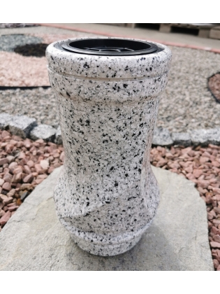 Akmens masės vaza VM-9 šviesiai pilka, vnt