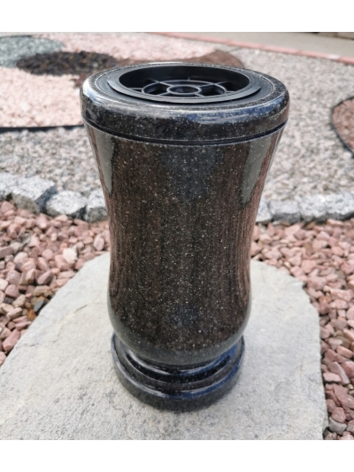Akmens masės vaza VM-10 tamsiai pilka, vnt