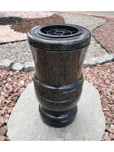 Akmens masės vaza VM-13 tamsiai pilka, vnt